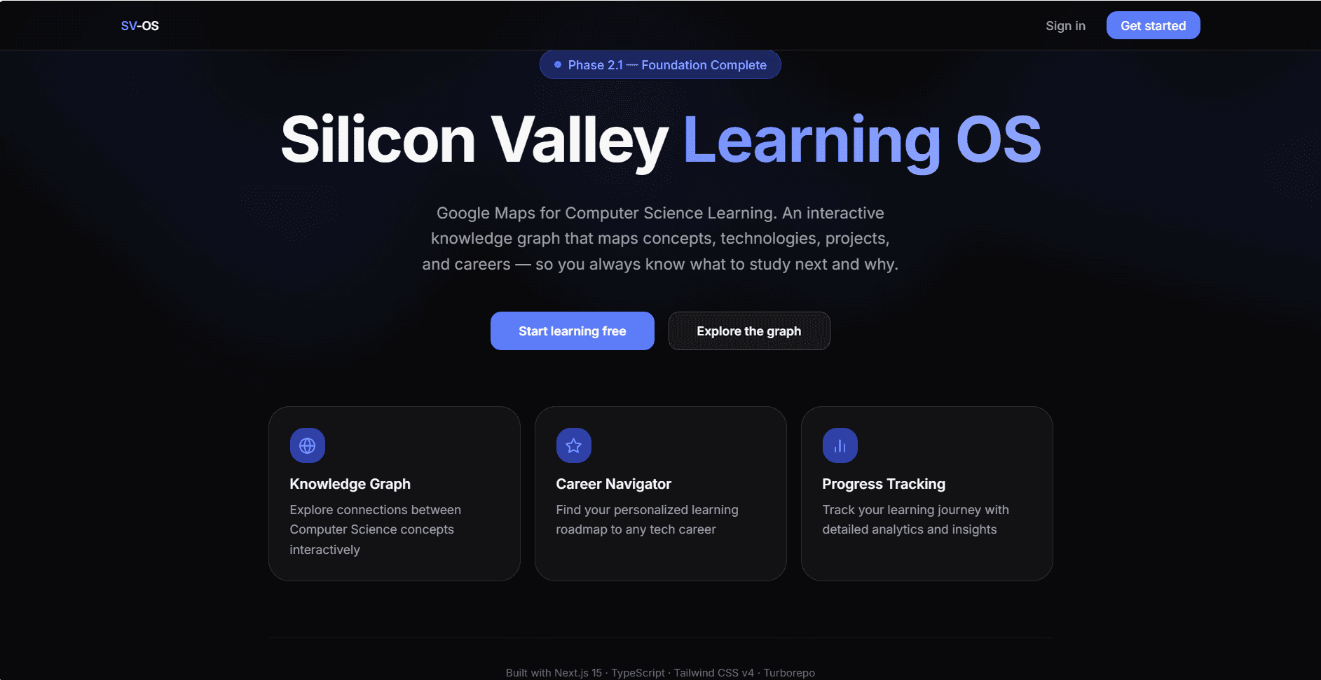 Silicon Valley Learning OS